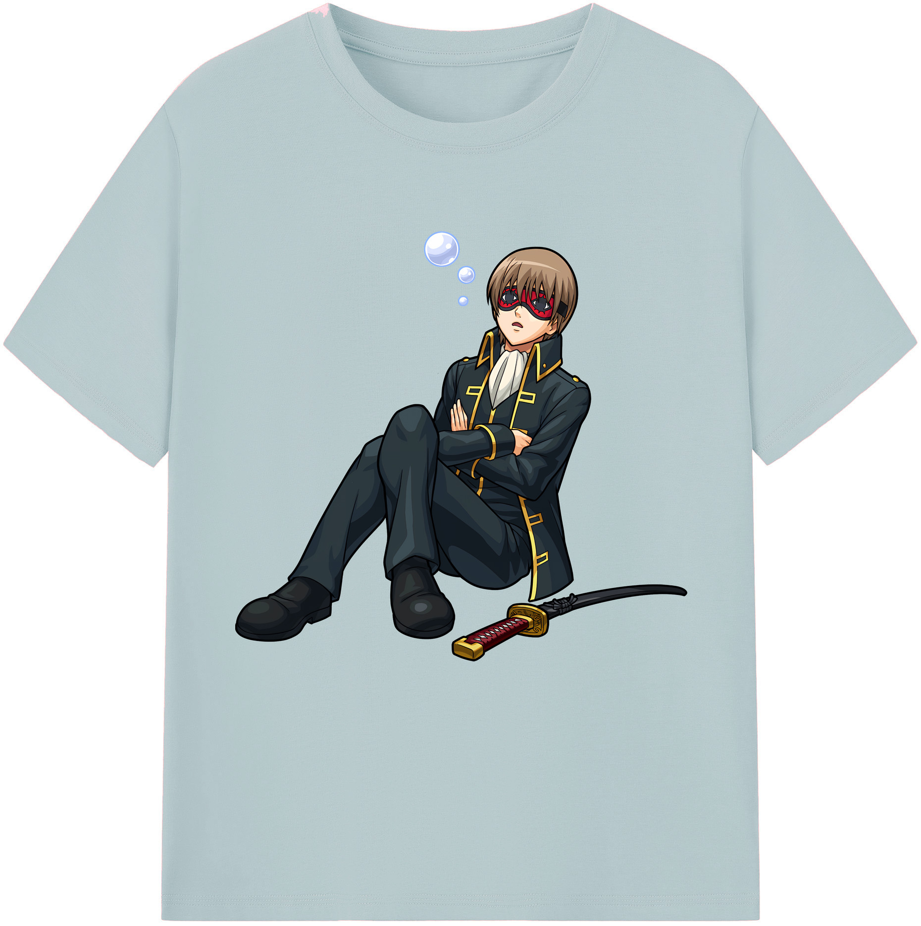 （画像用） ぎんたま 坂田銀時（さかたぎんとき） 神楽 志村新八（しむら しんぱち） GINTAMA Sakata Gintoki Kagura Shimura Shinpachi 綿100％半袖Tシャツ（フロントプリント）